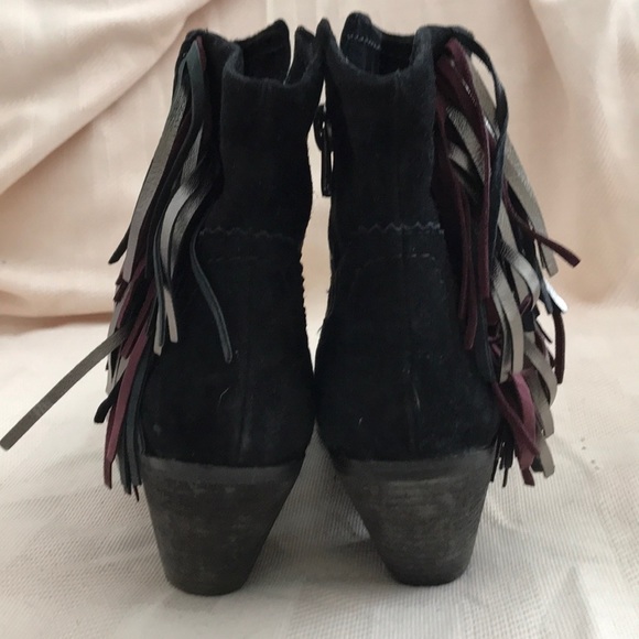 Black Suede Sam Edelman ankle Booties - Picture 4 of 6